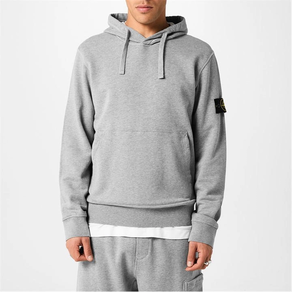 Stone Island Fleece Hoodie - Grey